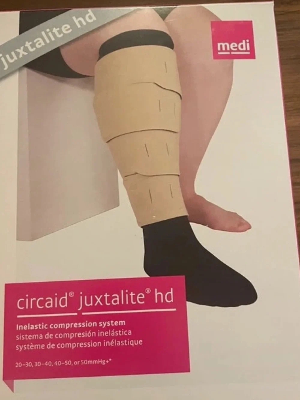 Circaid Juxtalite HD Beige Inelastic Compression Calf Sleeve
